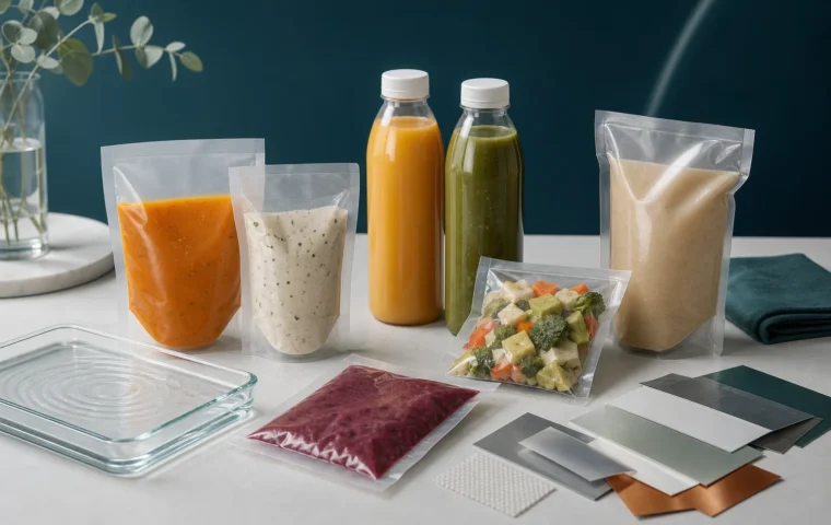 密封食品包裝與水波壓力概念的原創示意圖